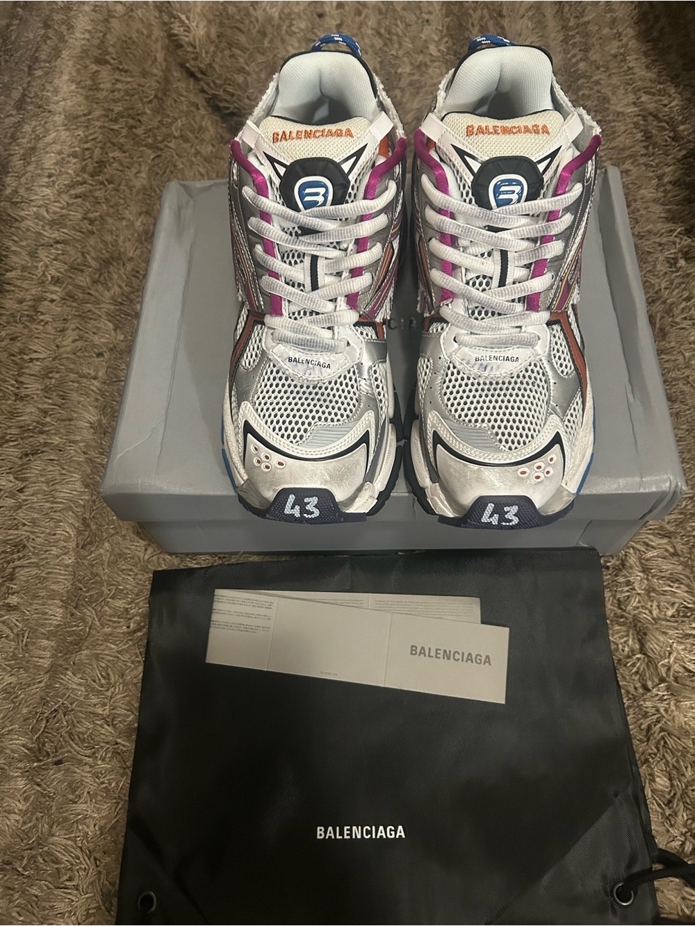 Balenciaga track runners multicolor